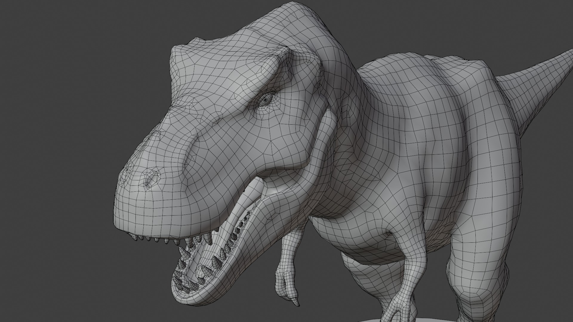 Rigged Tyrannosaurus Rex 3D Model 3D model_16