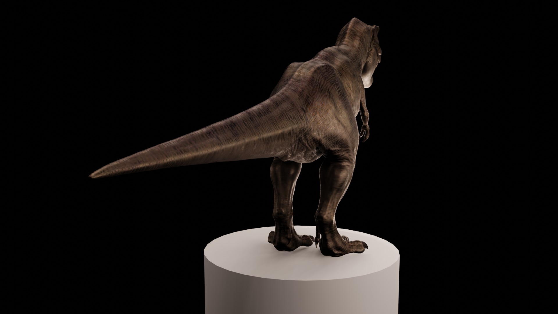 Rigged Tyrannosaurus Rex 3D Model 3D model_2