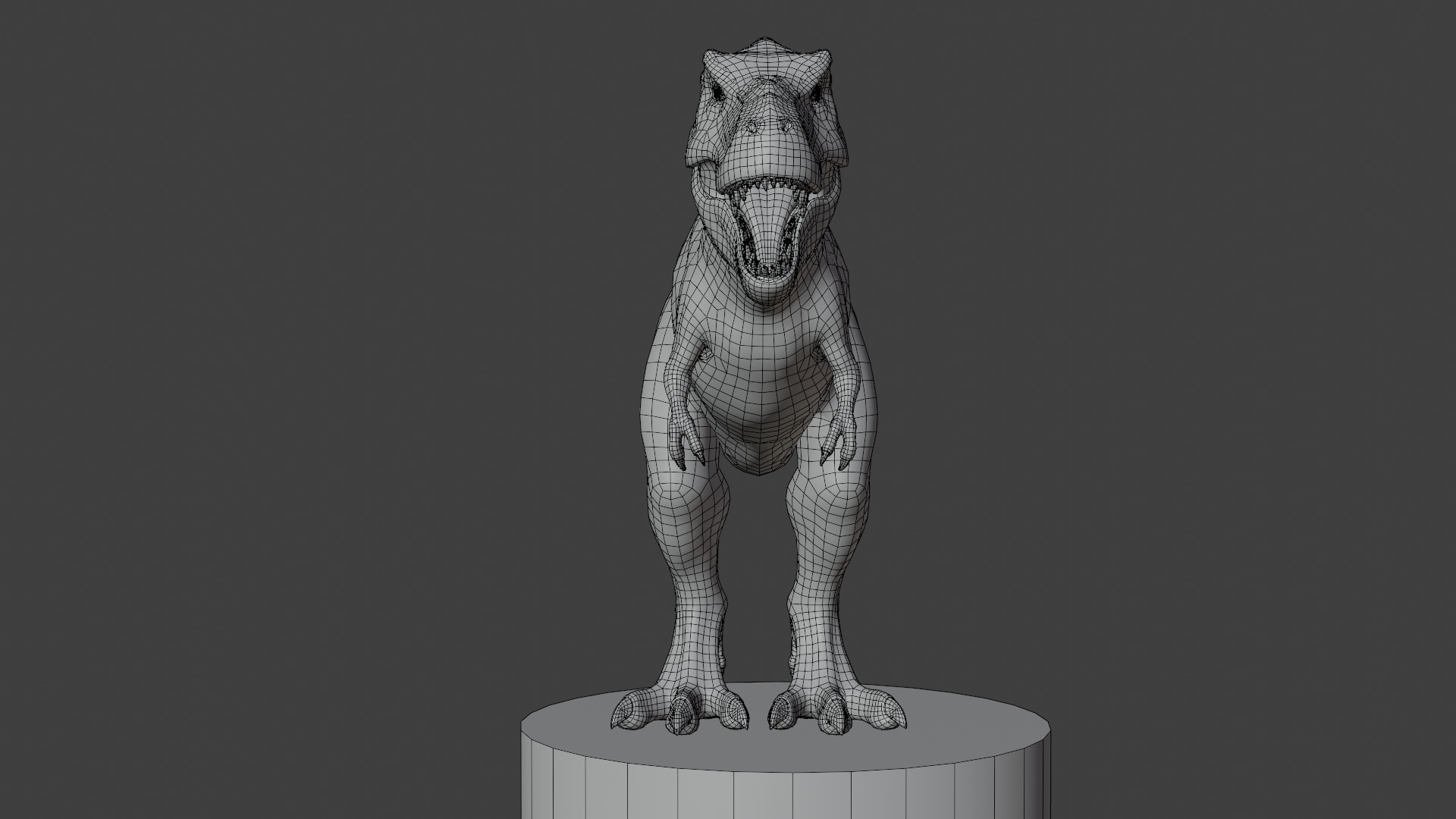 Rigged Tyrannosaurus Rex 3D Model 3D model_14