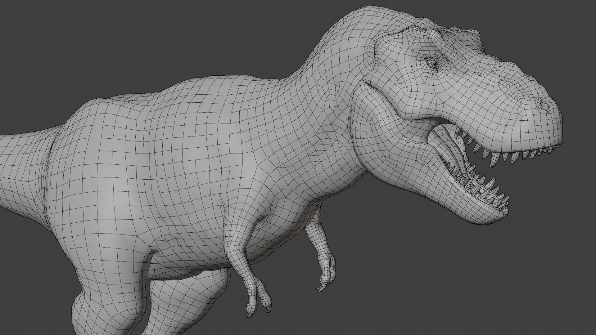 Rigged Tyrannosaurus Rex 3D Model 3D model_15