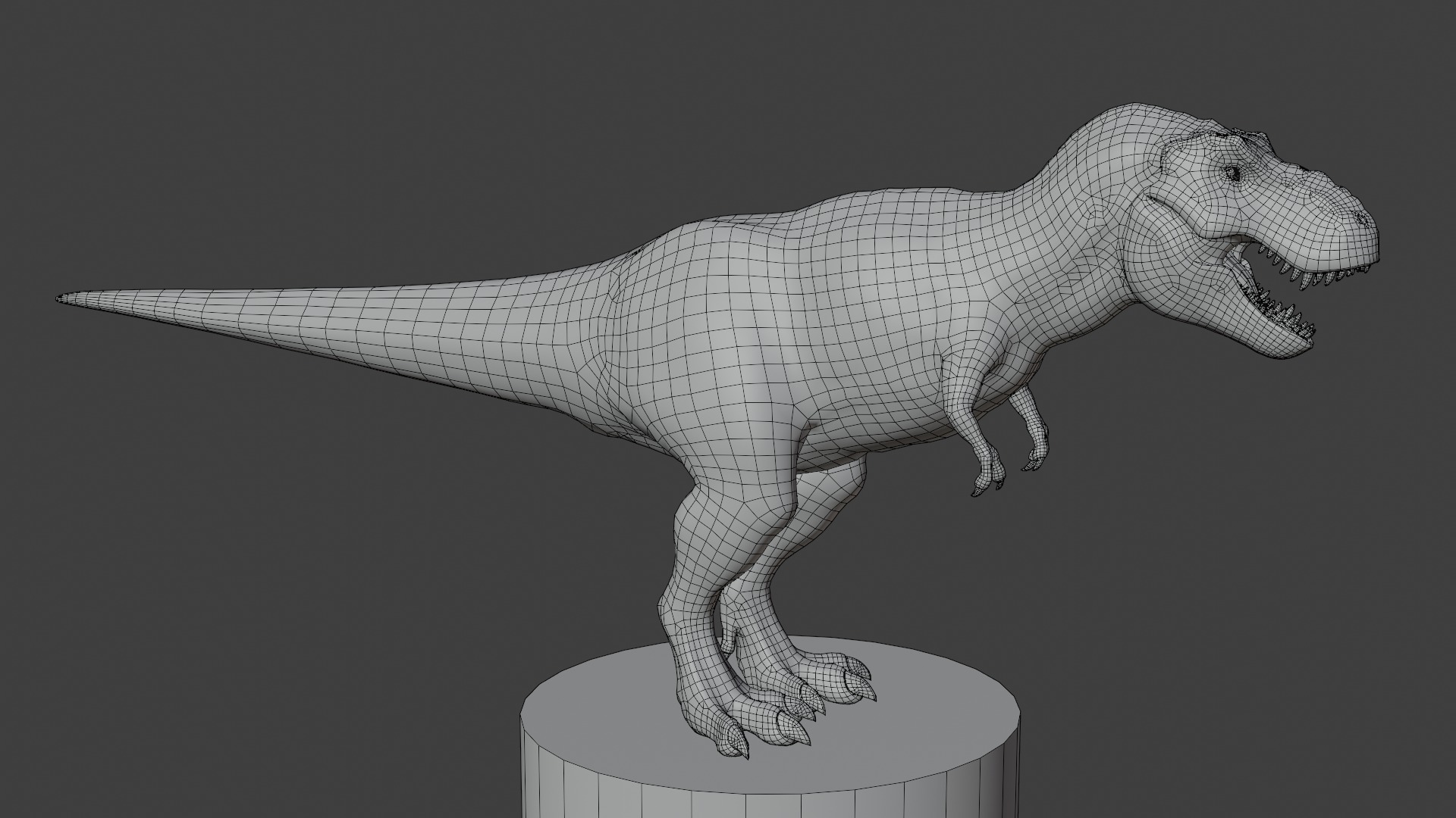 Rigged Tyrannosaurus Rex 3D Model 3D model_11