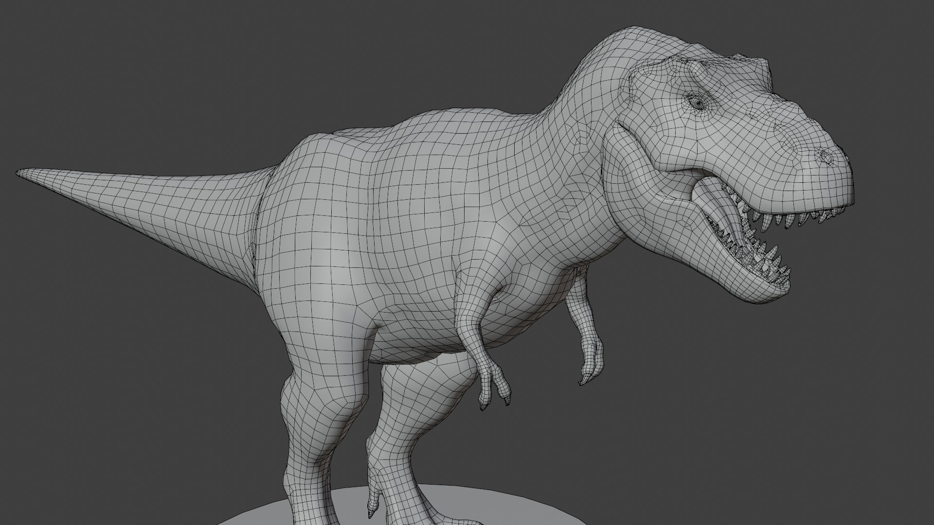 Rigged Tyrannosaurus Rex 3D Model 3D model_17