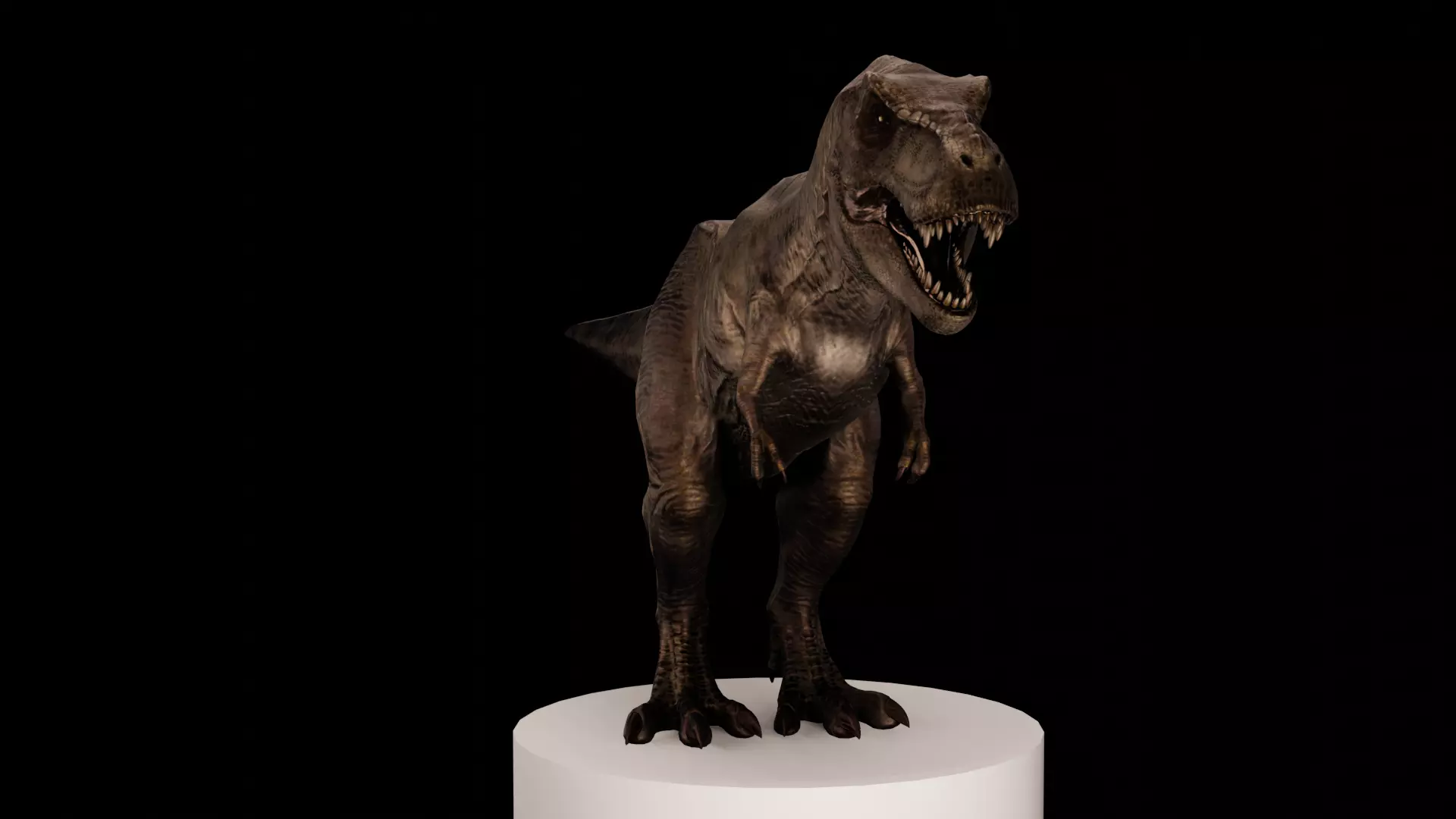 Rigged Tyrannosaurus Rex 3D Model 3D model_0