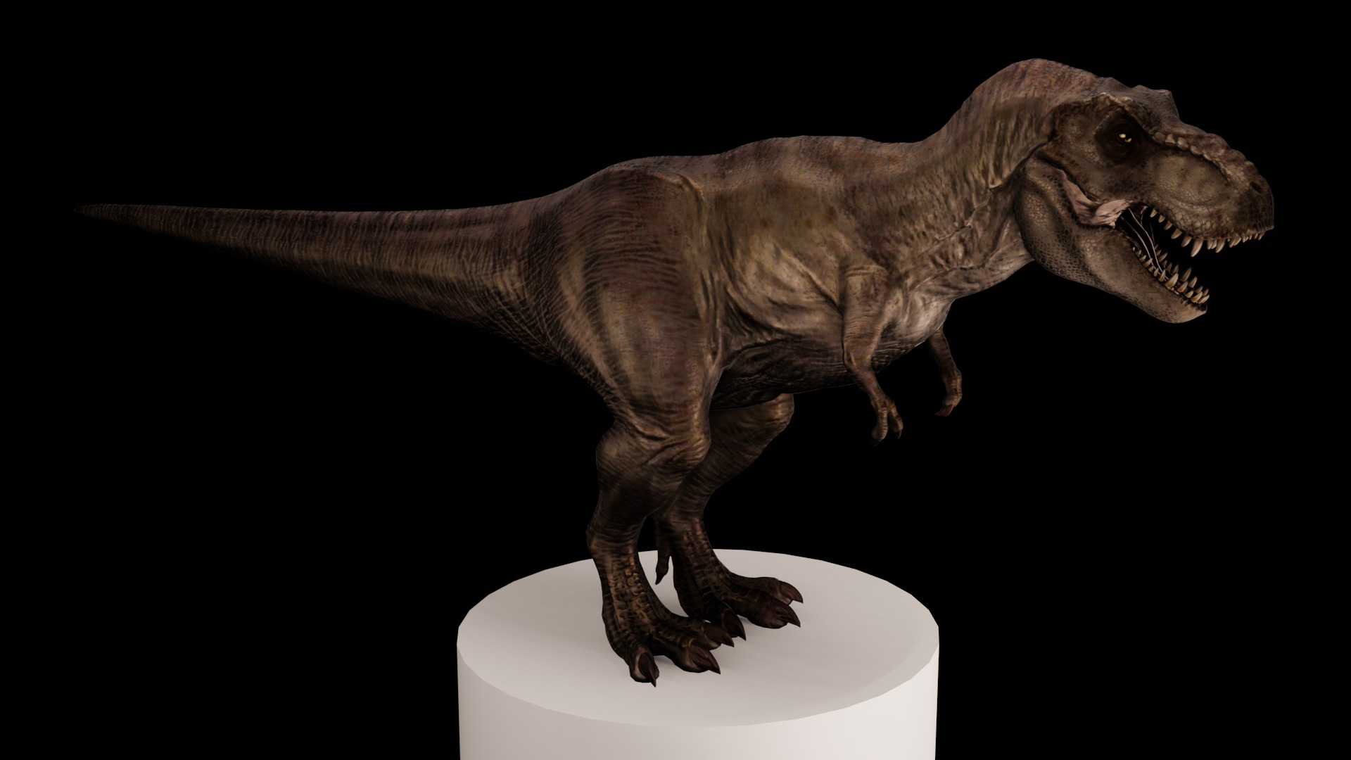 Rigged Tyrannosaurus Rex 3D Model 3D model_1