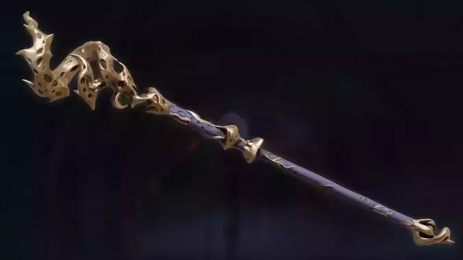 Viktor arcane act Cane 3 staff stick 3D print model
