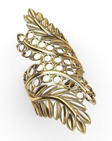 Gold Rings 3D print model_21