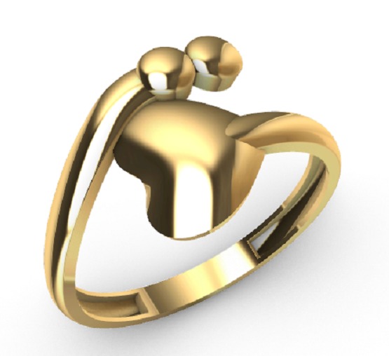 Gold Rings 3D print model_5