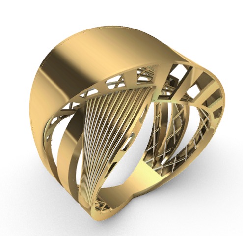 Gold Rings 3D print model_24