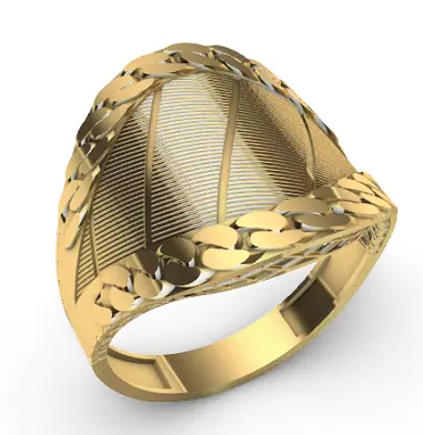 Gold Rings 3D print model_0