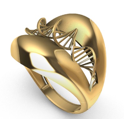 Gold Rings 3D print model_27