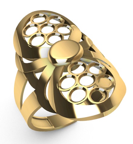 Gold Rings 3D print model_23