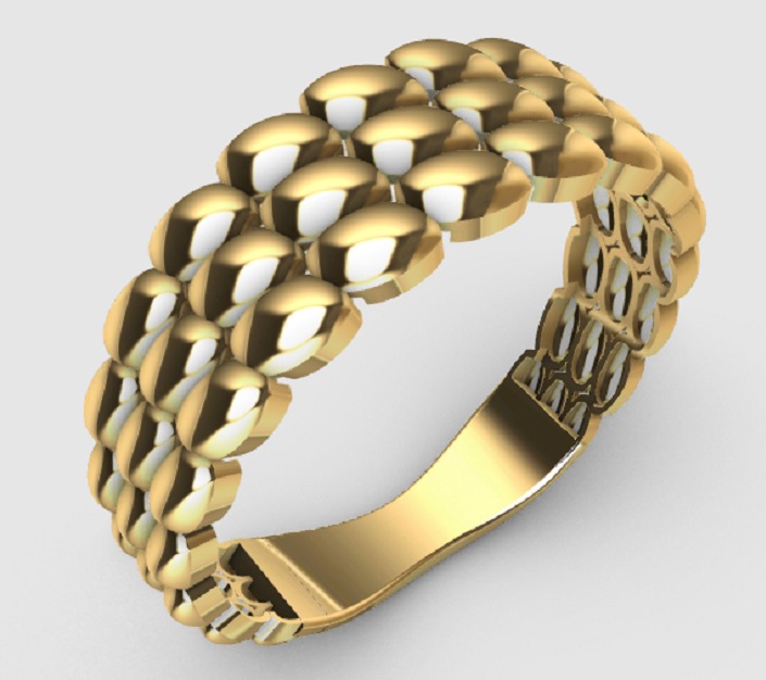 Gold Rings 3D print model_18