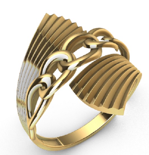 Gold Rings 3D print model_10