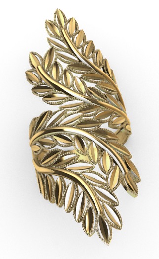 Gold Rings 3D print model_22