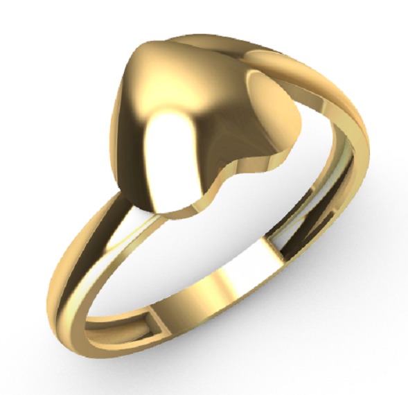 Gold Rings 3D print model_6