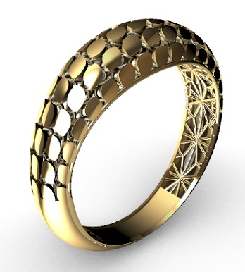 Gold Rings 3D print model_29