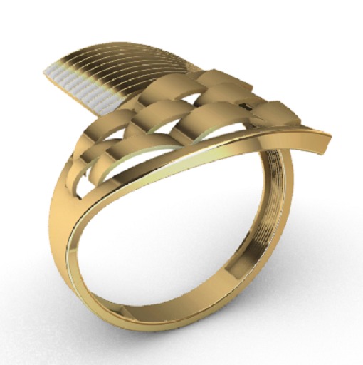 Gold Rings 3D print model_11