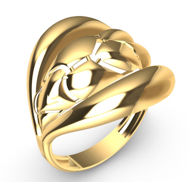 Gold Rings 3D print model_16