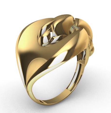 Gold Rings 3D print model_15