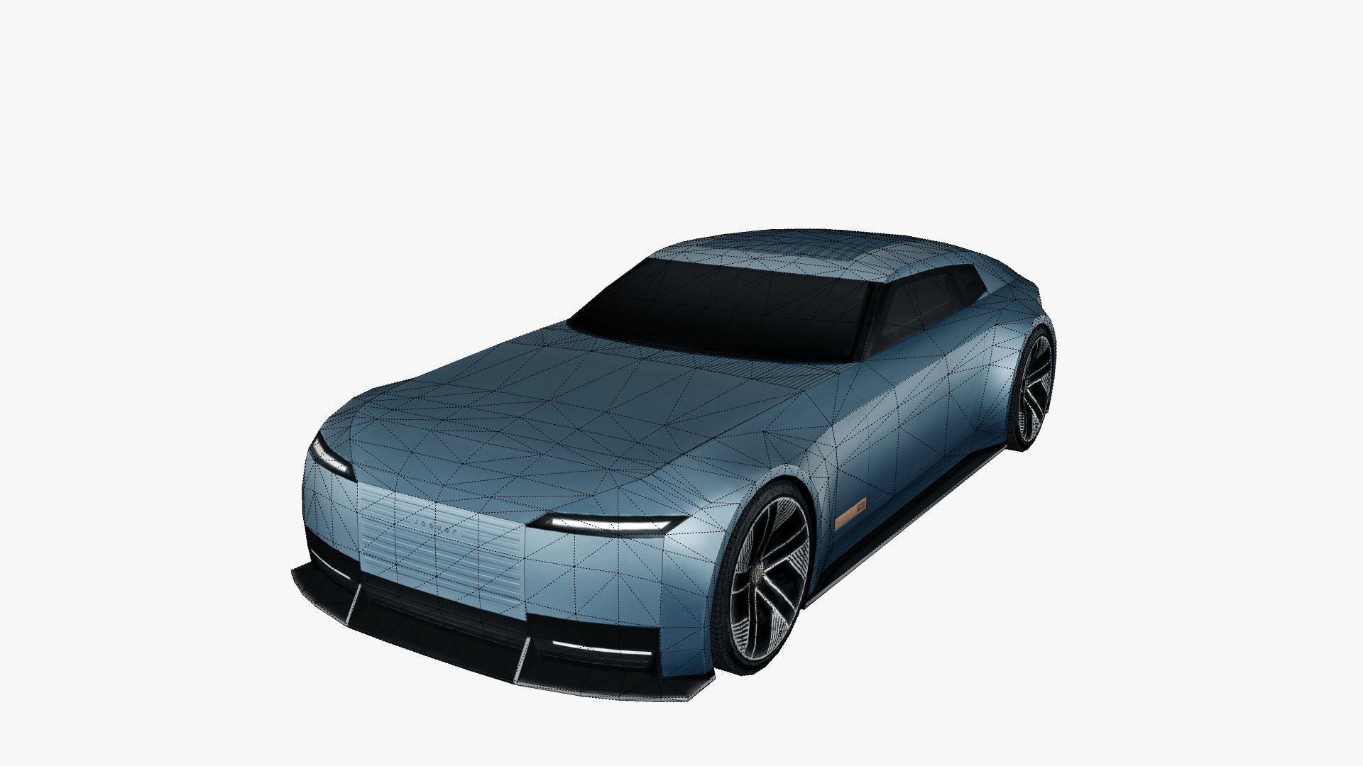 Jaguar Type 00 2024 Low-poly 3D model_18