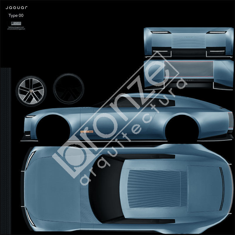 Jaguar Type 00 2024 Low-poly 3D model_24