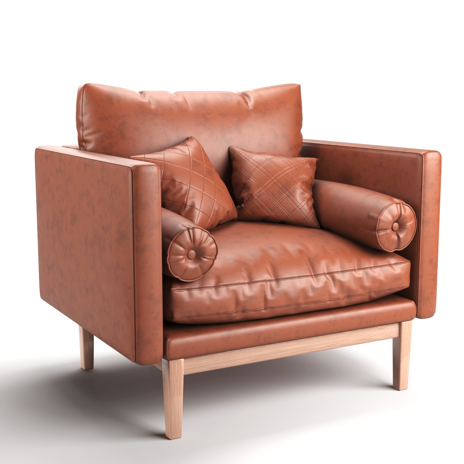 Versatile Comfort Armchair 3D model_2