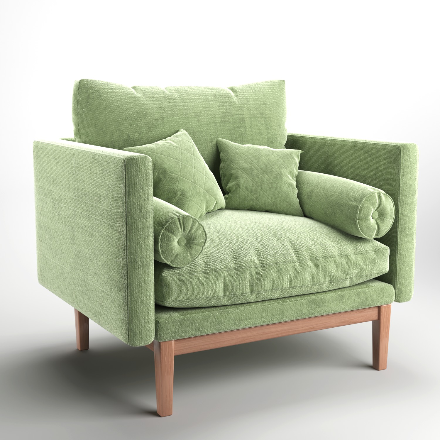 Versatile Comfort Armchair 3D model_1