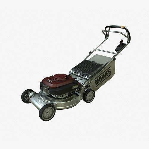 Lawn Mower Low-poly 3D model