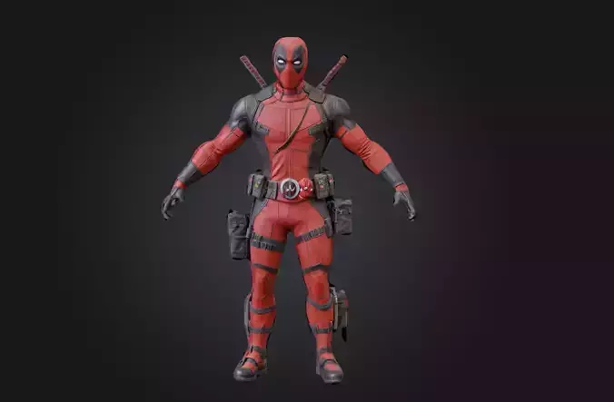 Deadpool 3D Model Features