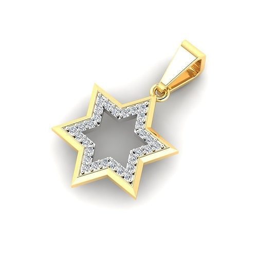 Star of David Pendant 3d Model 3D print model 3D print model