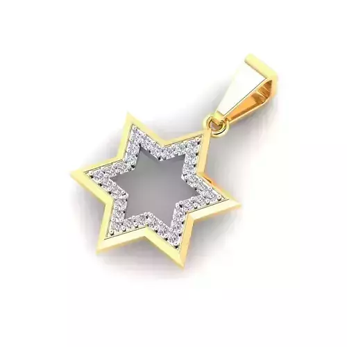 Star of David Pendant 3d Model 3D print model