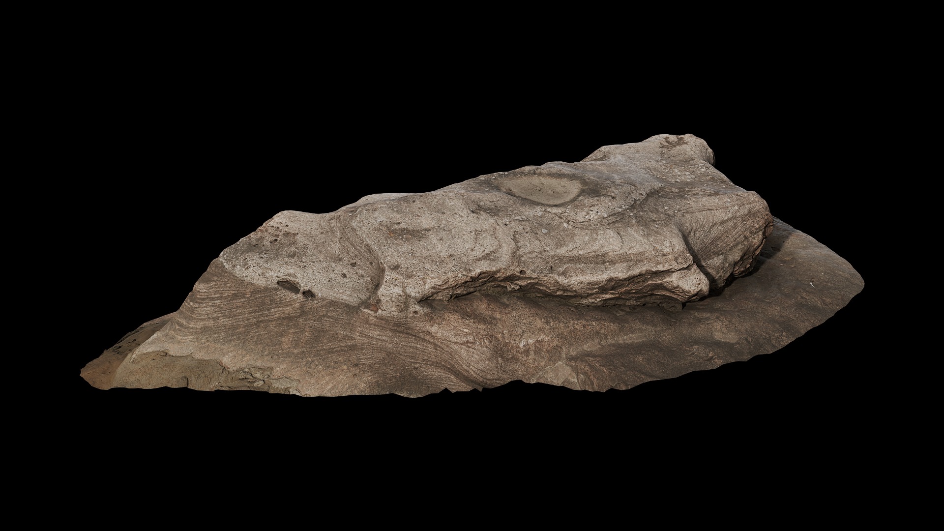 Anydrafts Riverway Rock 94 Low-poly 3D model_7