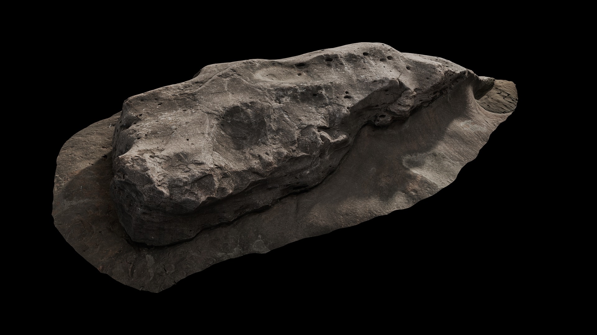 Anydrafts Riverway Rock 94 Low-poly 3D model_1
