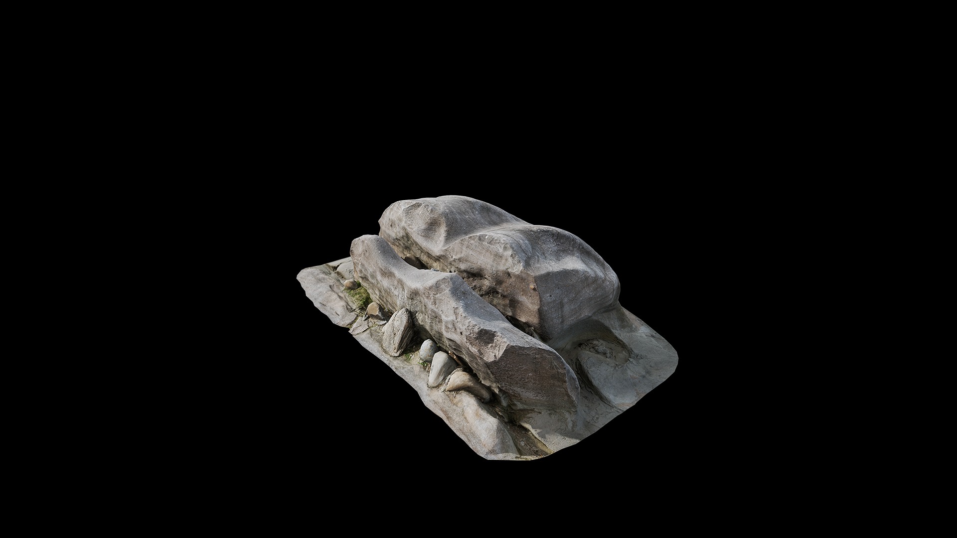 Anydrafts Riverway Rock 96 Low-poly 3D model_1