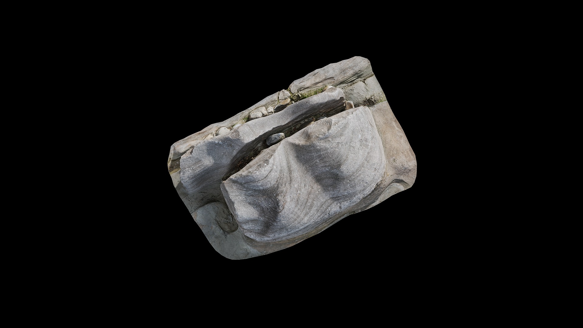 Anydrafts Riverway Rock 96 Low-poly 3D model_6