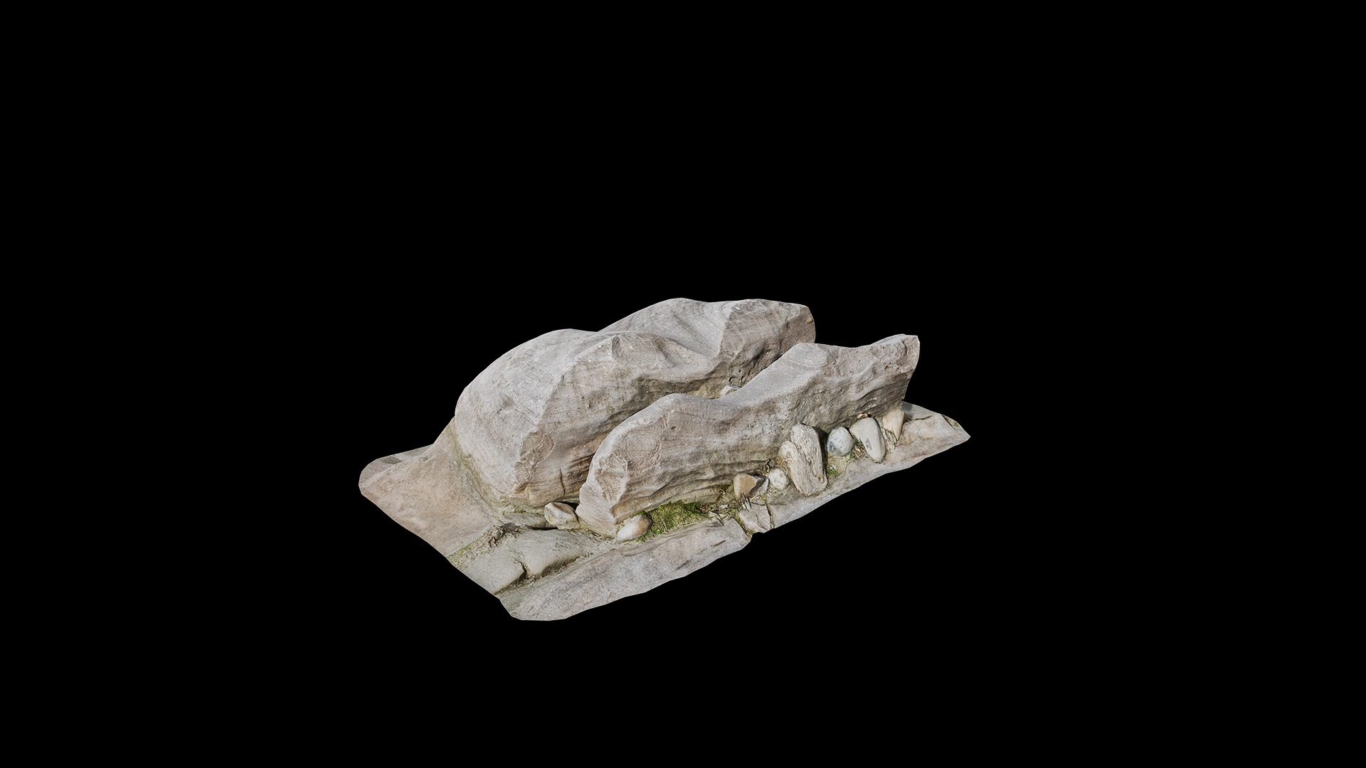 Anydrafts Riverway Rock 96 Low-poly 3D model_7
