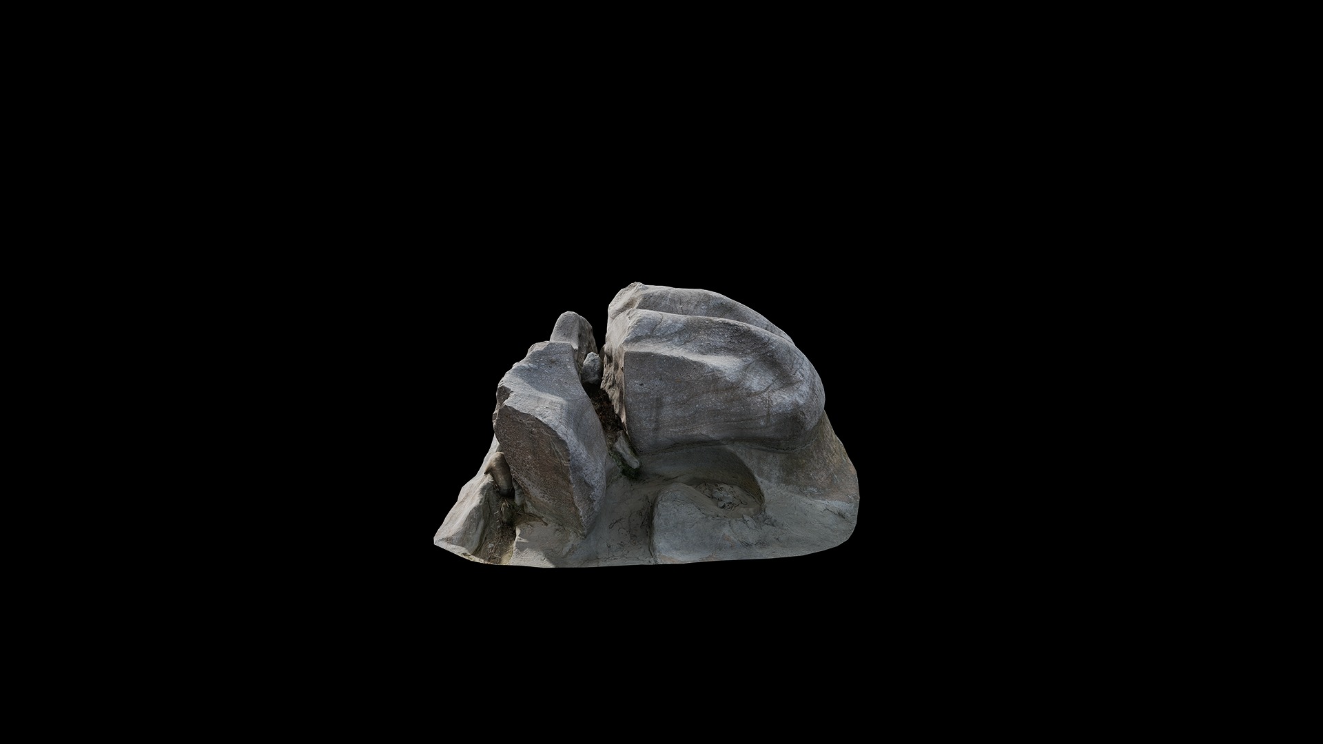 Anydrafts Riverway Rock 96 Low-poly 3D model_5