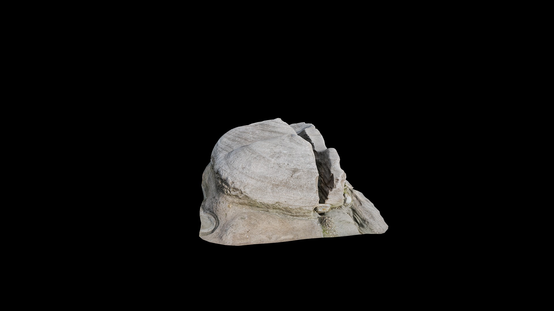 Anydrafts Riverway Rock 96 Low-poly 3D model_3