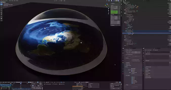 Multiple visual models of the Stationary Flat Earth 2025  Free 3D model