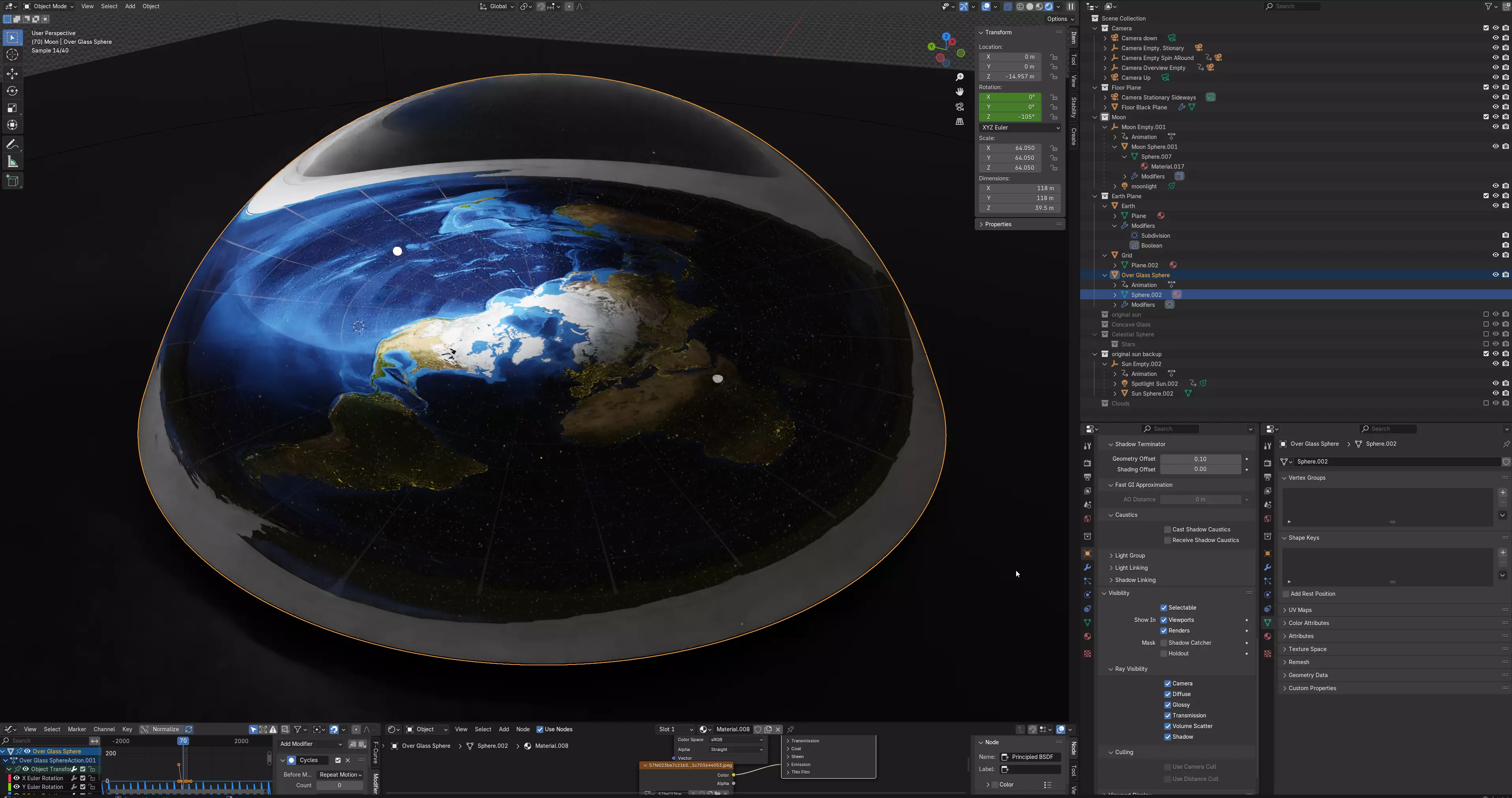 Multiple visual models of the Stationary Flat Earth 2025  Free 3D model_0