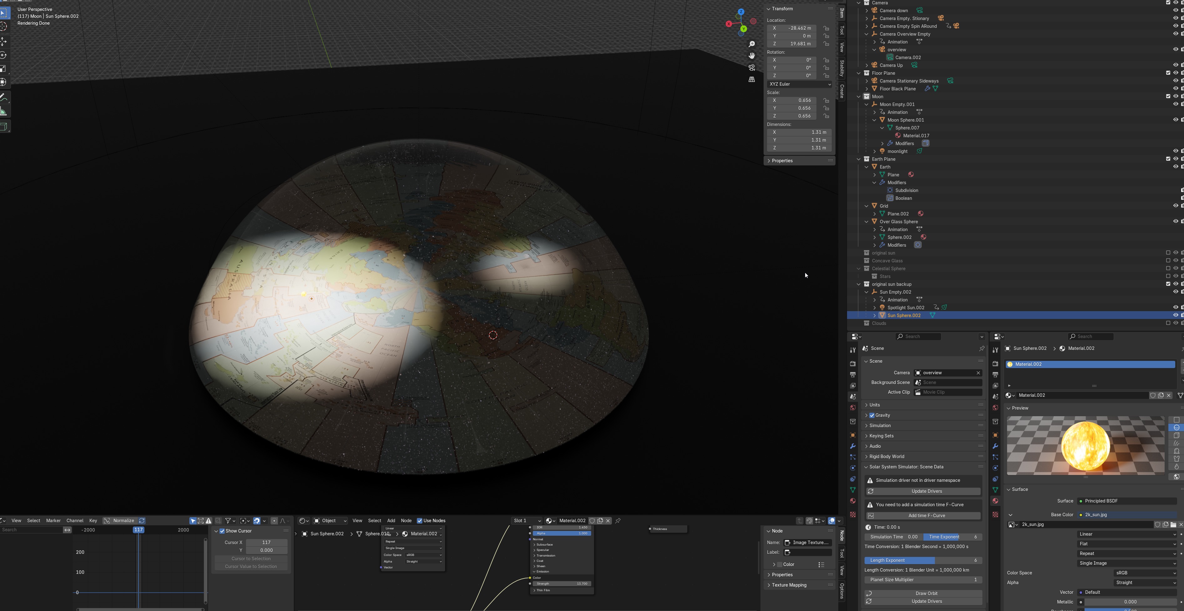 Multiple visual models of the Stationary Flat Earth 2025  Free 3D model_5