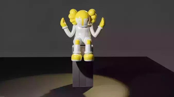 Stylized 3D Cartoon Character   Ready Model  VR AR Compatible Low-poly 3D model