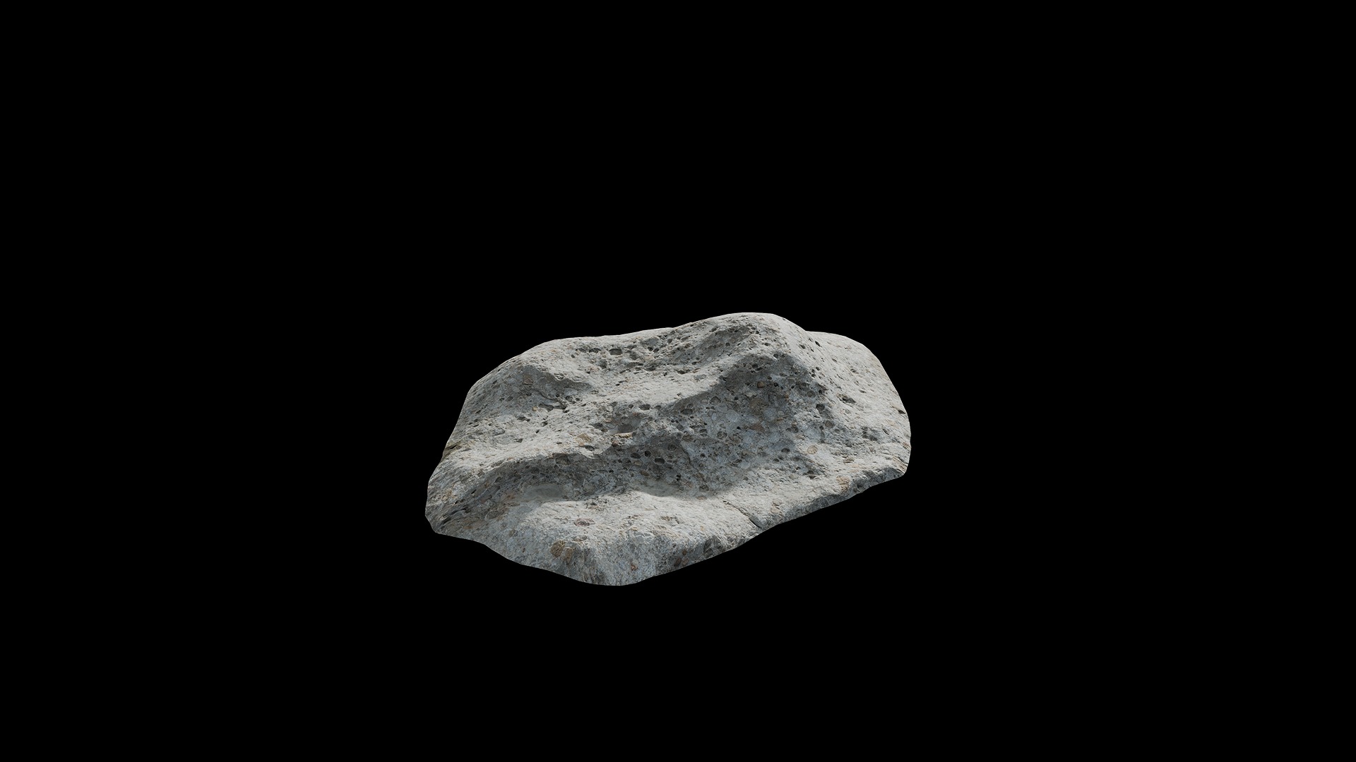Anydrafts River beach rock 04 Low-poly 3D model_1