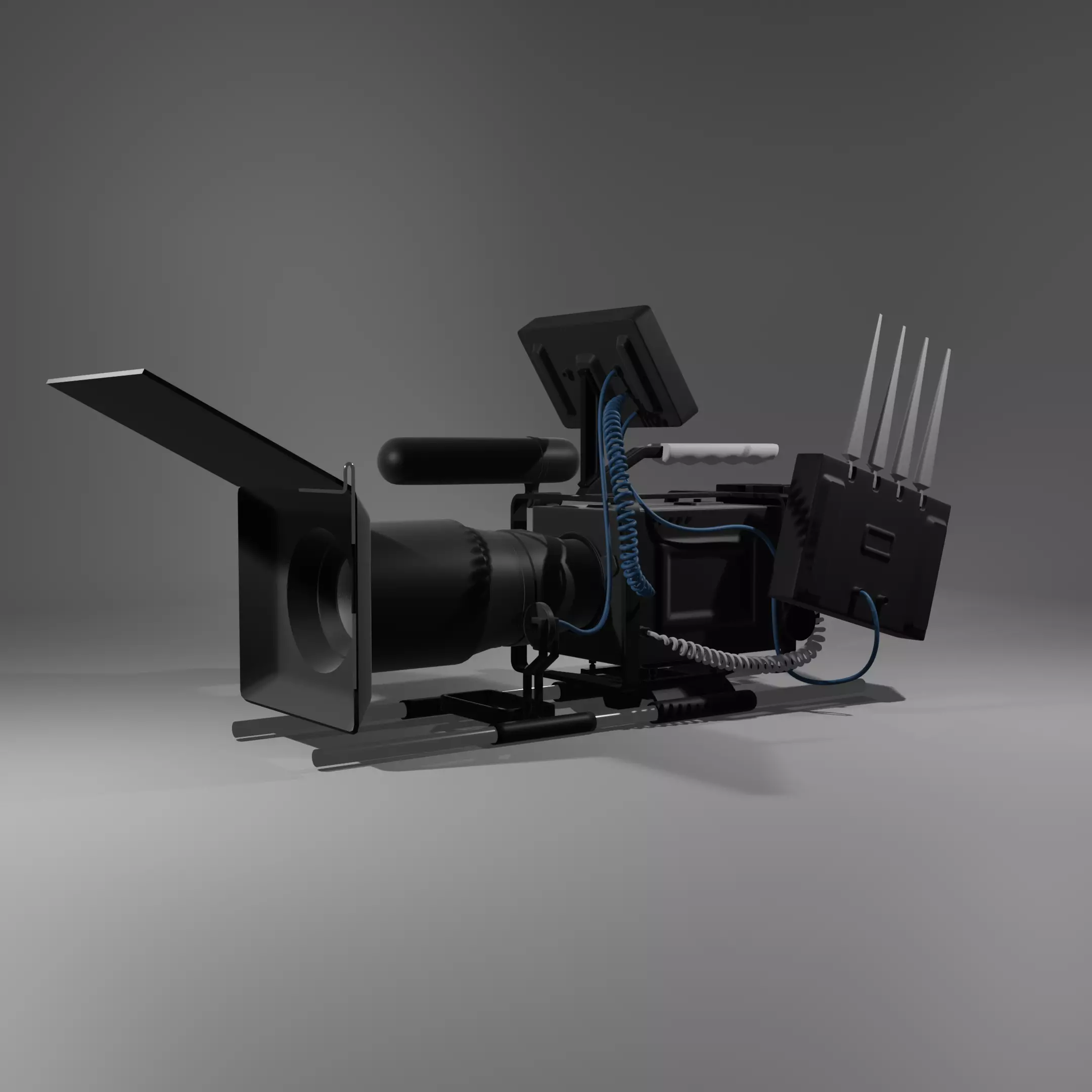Cinema Camera 3D model_0