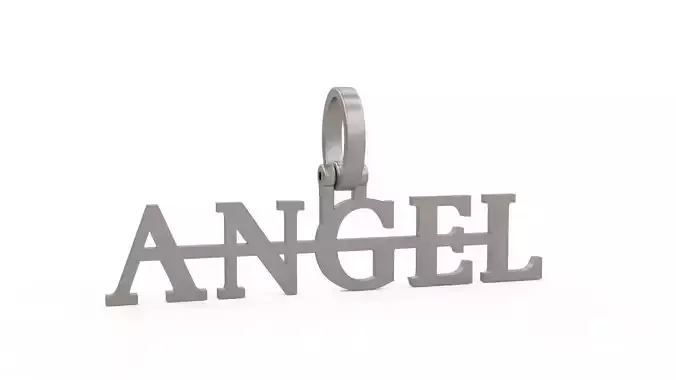 Model 1141 Angel Name Pendant