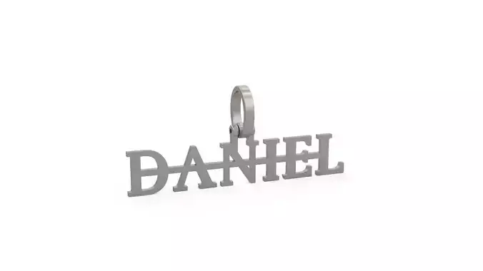 Model 1147 Daniel Name Pendant