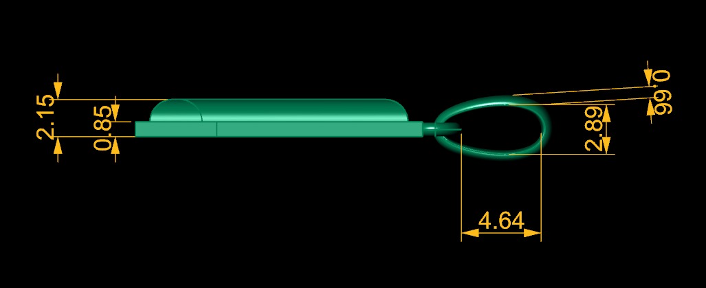 Model 1149 Number 1 Necklace Curved With Border 3D print model_11