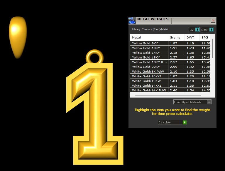 Model 1149 Number 1 Necklace Curved With Border 3D print model_8