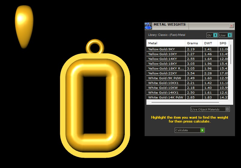 Model 1166 Number 0 Necklace Curved With Border 3D print model_9