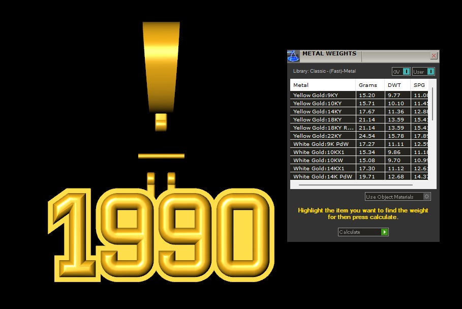 Model 1170 Number 1990 Necklace Curved With Border 3D print model_9